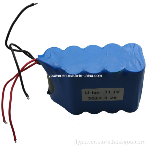 11.1V 6600mAh 18650 Lithium Ion Battery Pack (3S3P of FLC-18650-2200)